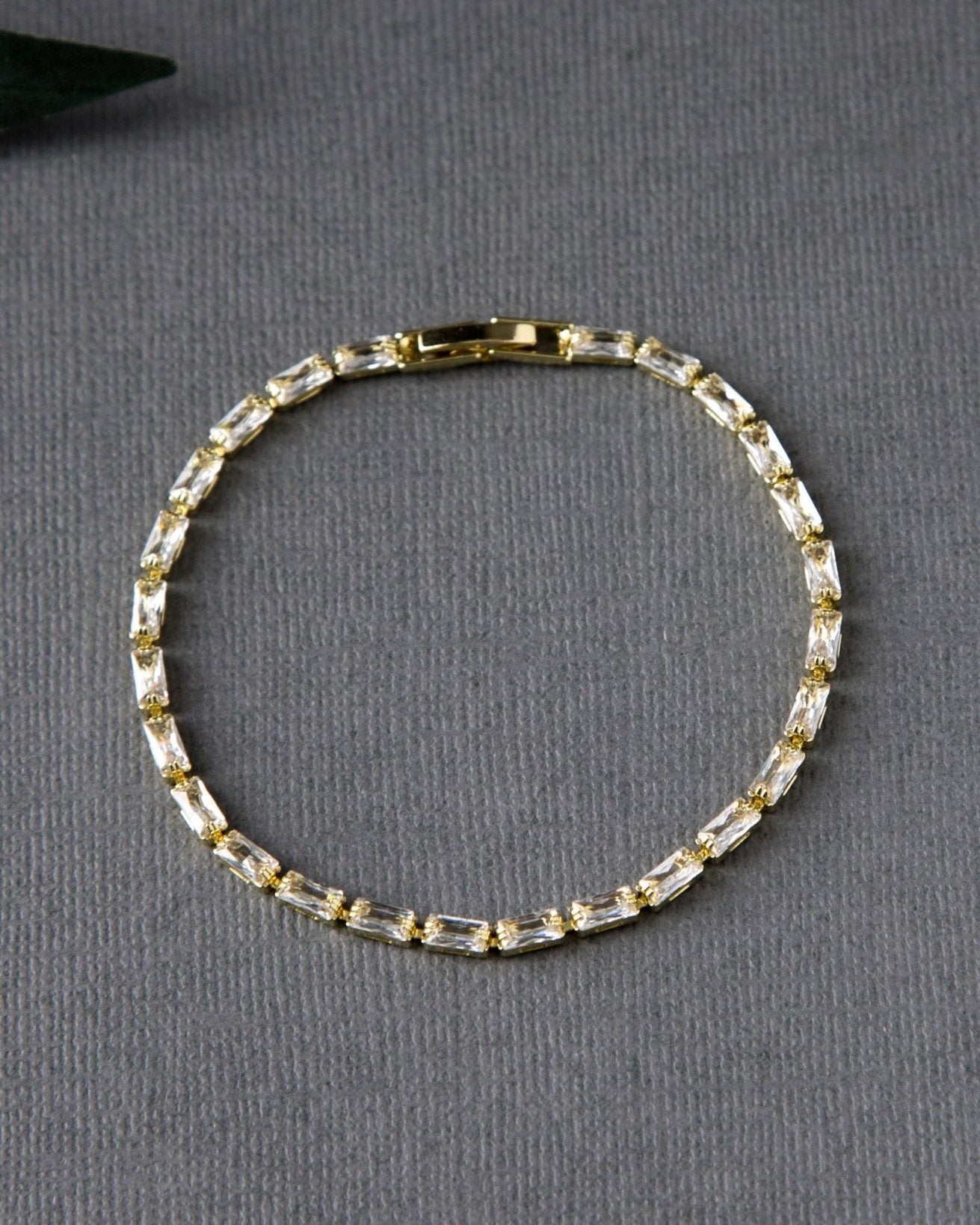 Simple Baguette CZ Bracelet - Bracelet - Cassandra Lynne