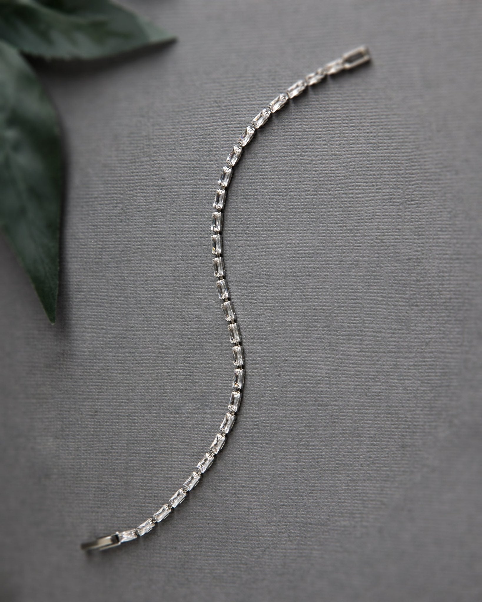 Simple Baguette CZ Bracelet - Bracelet - Cassandra Lynne