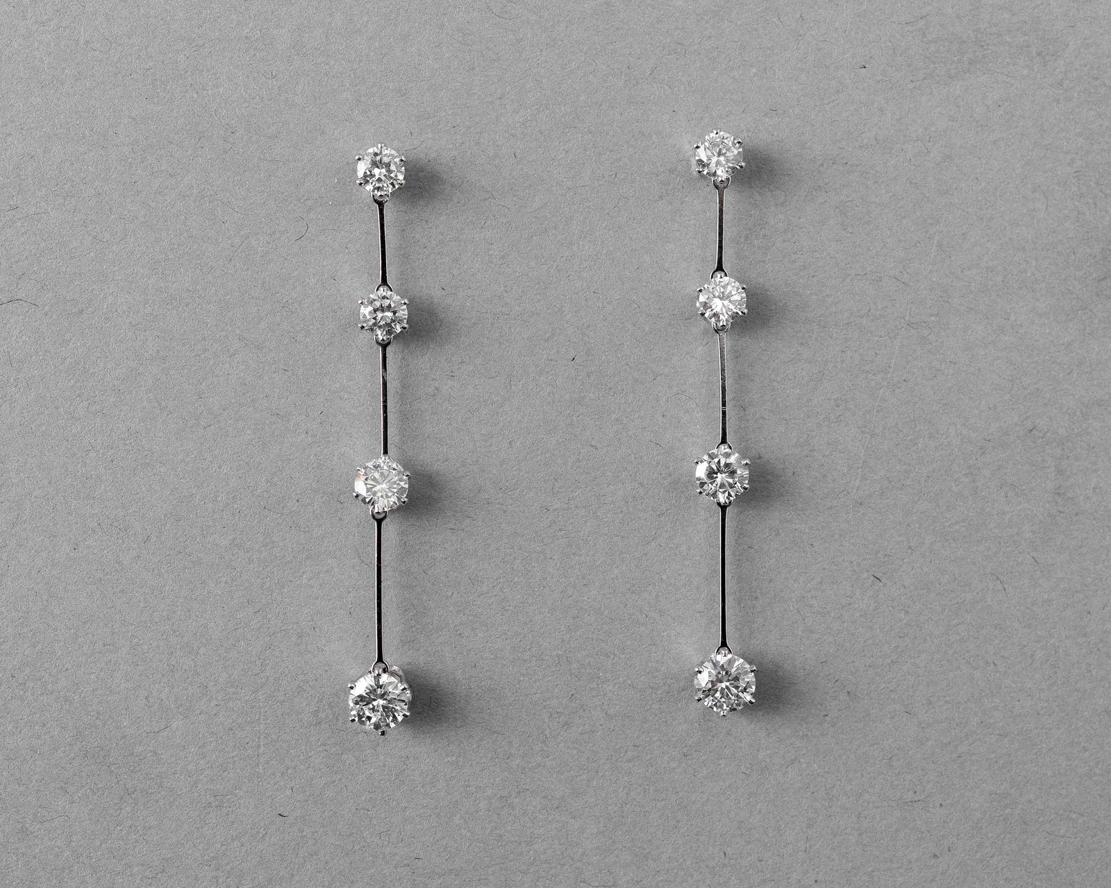Classic Linked CZ Dangle Earrings
