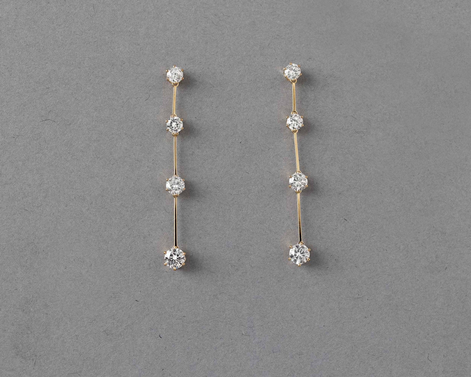 Classic Linked CZ Dangle Earrings