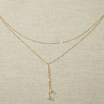Simple Pearl Drops Dress Jewelry - Back Necklace - Cassandra Lynne