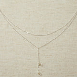 Simple Pearl Drops Dress Jewelry - Back Necklace - Cassandra Lynne