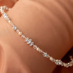 Dainty Bridal Headband of Pearls Crystal and Jewels - Cassandra Lynne