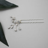 Simple Rhinestone Hair Pin for the Bride - Hair Pins - Cassandra Lynne