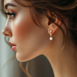 Simple Round Pearl Drop Earrings - Earrings - Cassandra Lynne