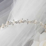 Simple Twisted Pearl Tiara - Tiara - Cassandra Lynne