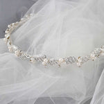 Simple Twisted Pearl Tiara - Tiara - Cassandra Lynne
