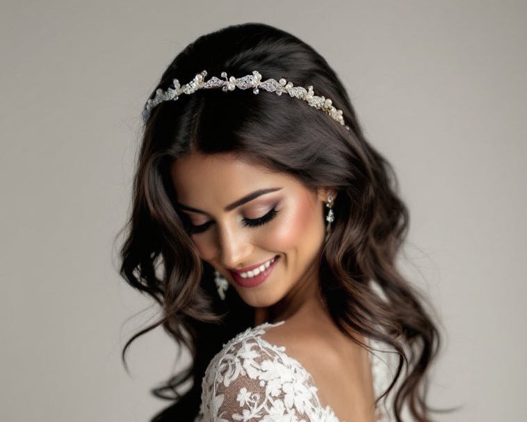 Simple Twisted Pearl Tiara - Tiara - Cassandra Lynne