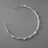 Simple Wedding Tiara of Crystal Clusters - Tiara - Cassandra Lynne