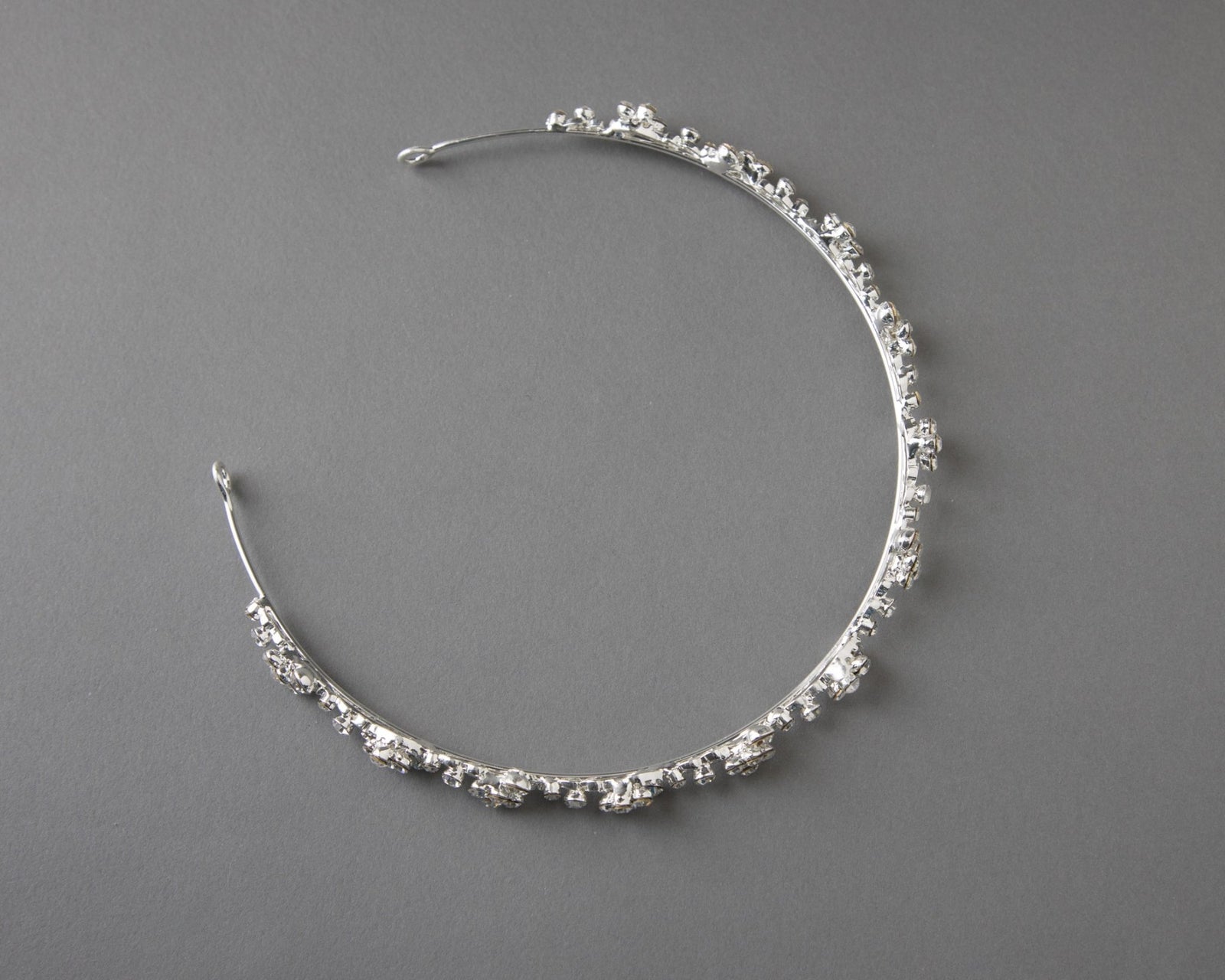 Simple Wedding Tiara of Crystal Clusters - Tiara - Cassandra Lynne