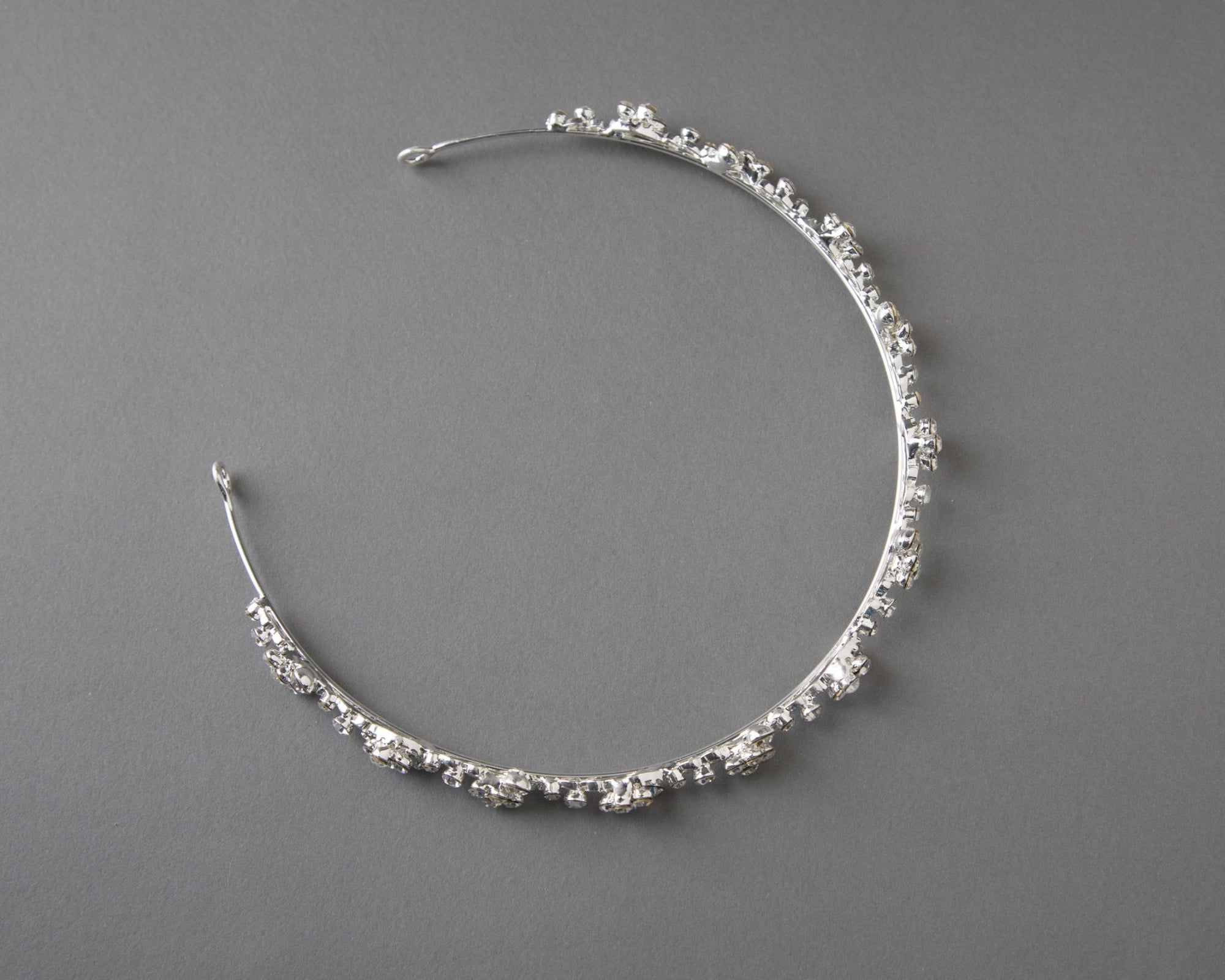 Simple Wedding Tiara of Crystal Clusters - Tiara - Cassandra Lynne