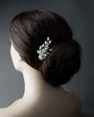 Bridal Hair Clip of Leaves and Buds Cassandra Lynne
