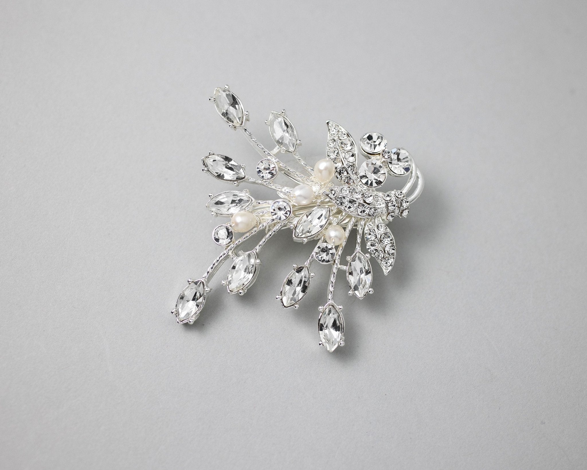 Small Freshwater Pearl Bouquet Hair Clip - Hair Clips - Cassandra Lynne