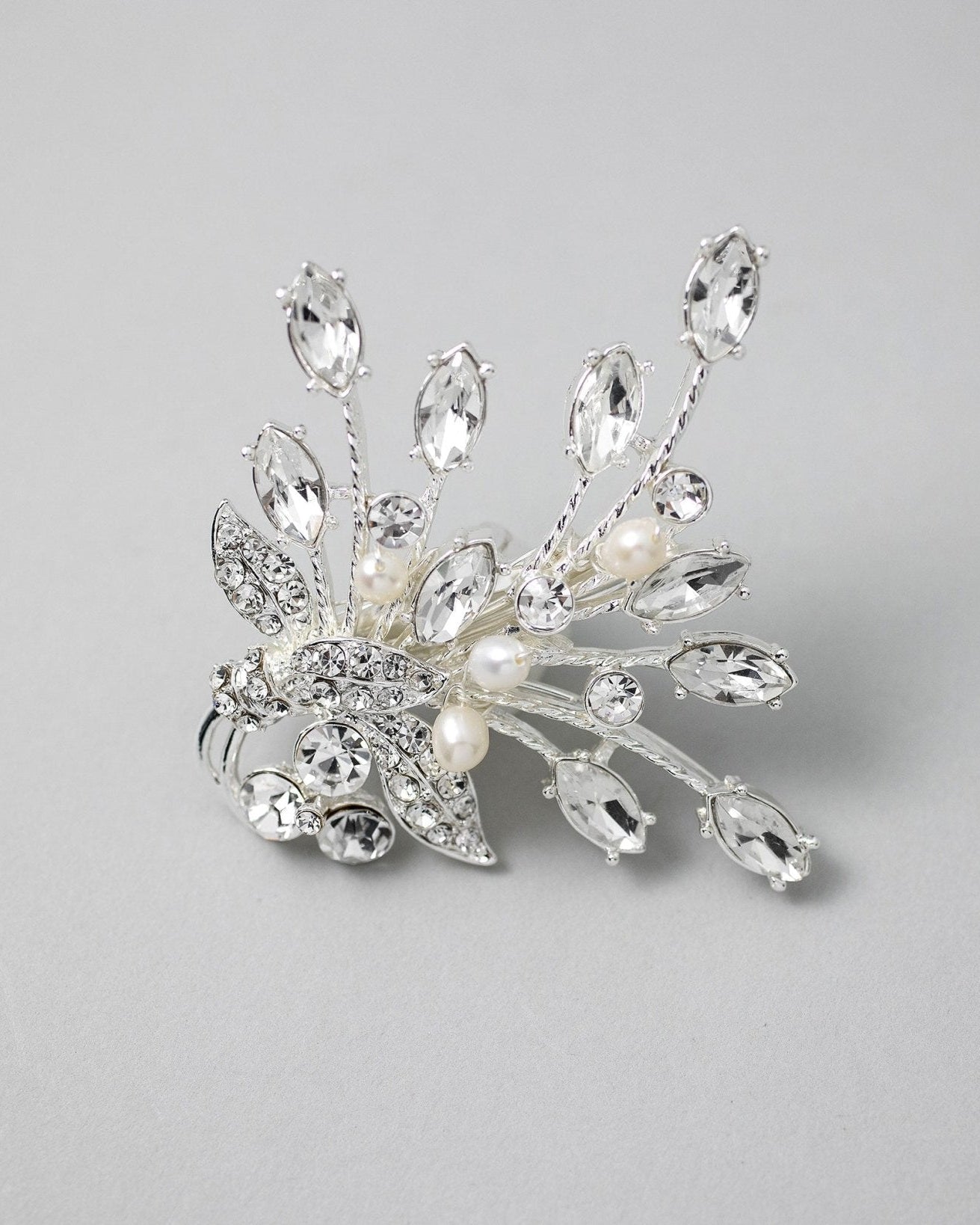 Small Freshwater Pearl Bouquet Hair Clip - Hair Clips - Cassandra Lynne