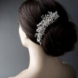 Sparkling Wedding Hair Comb with Pearl Drops - Hair Comb - Cassandra Lynne