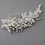 Sparkling Wedding Hair Comb with Pearl Drops - Hair Comb - Cassandra Lynne