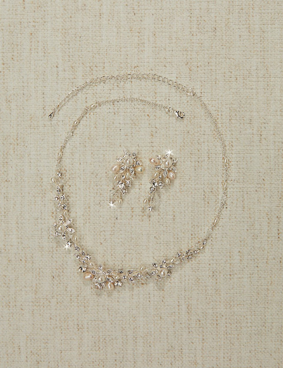 Star Flower Dainty Necklace Set with Pearls - Necklace Set - Cassandra Lynne