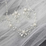 Star Flower Dainty Necklace Set with Pearls - Necklace Set - Cassandra Lynne