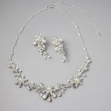 Star Flower Dainty Necklace Set with Pearls - Necklace Set - Cassandra Lynne
