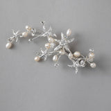 Starfish and Pearl Beach Bride Hair Clip - Hair Clips - Cassandra Lynne