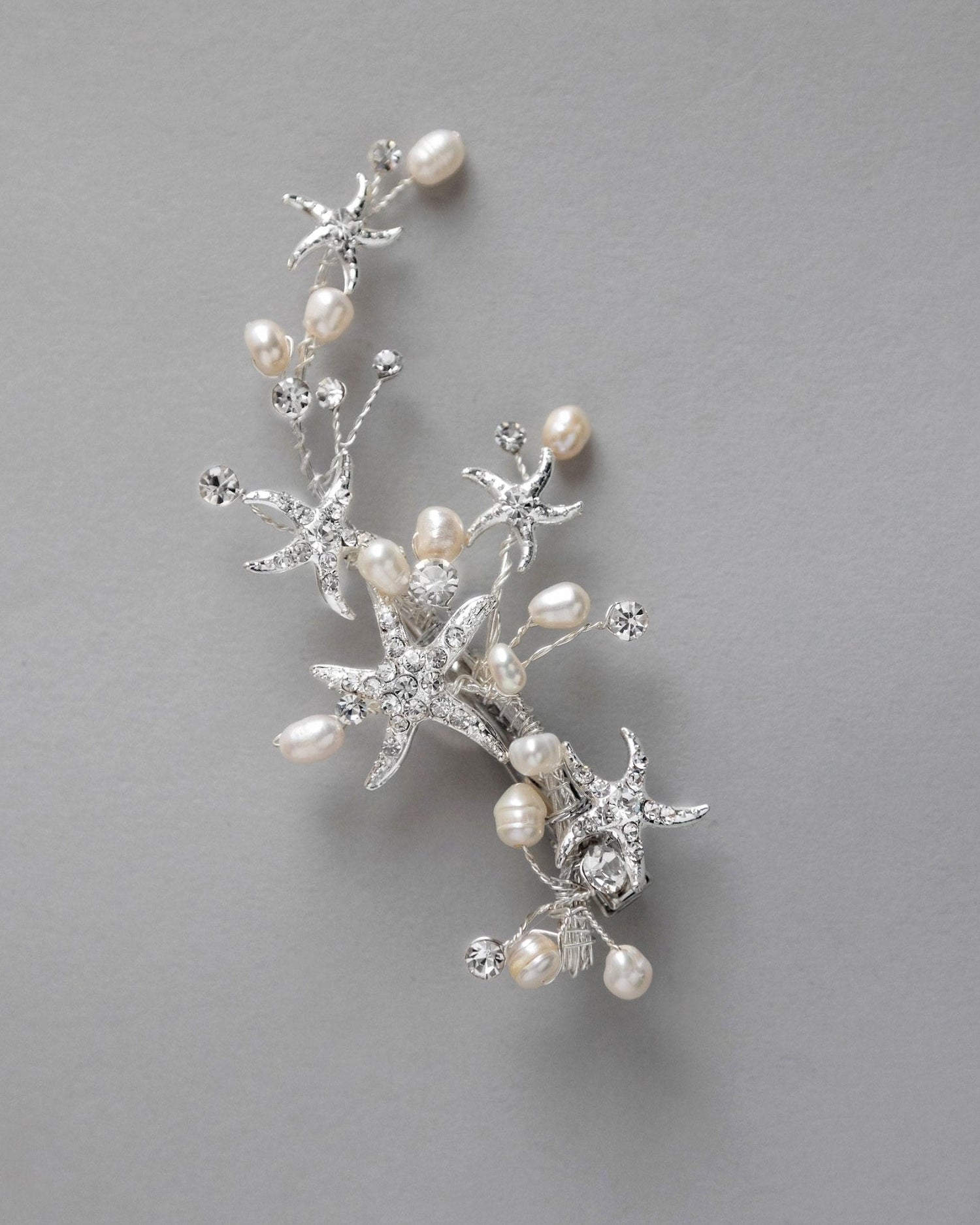 Starfish and Pearl Beach Bride Hair Clip - Hair Clips - Cassandra Lynne