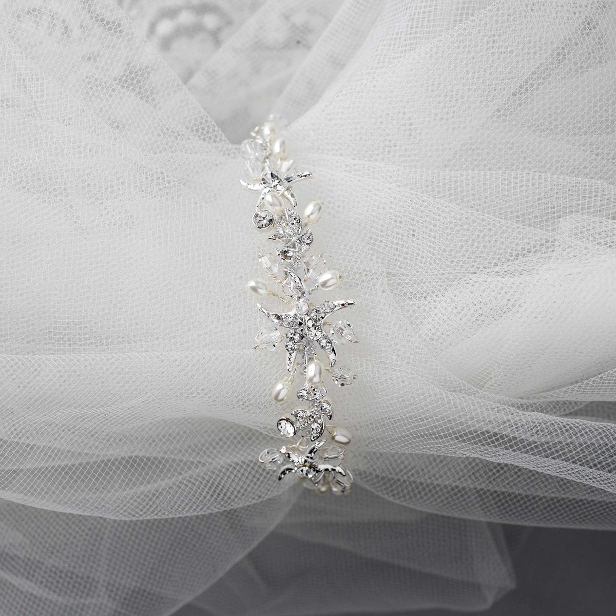 Crystal and Cultured Pearl Beach Bracelet