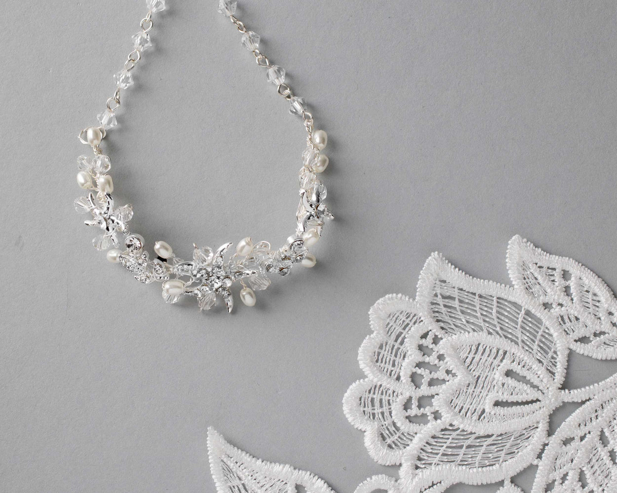 Crystal and Cultured Pearl Beach Bracelet