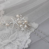 Starfish Beach Bride Hair Pin - Hair Pins - Cassandra Lynne