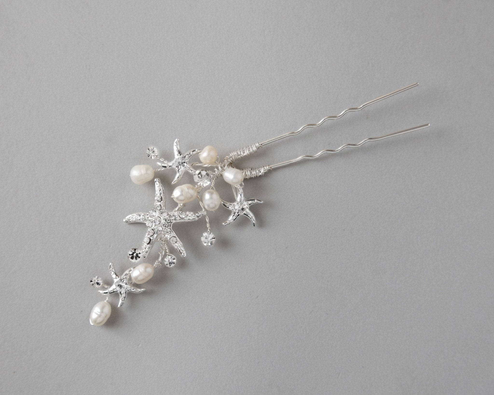 Starfish Beach Bride Hair Pin - Hair Pins - Cassandra Lynne