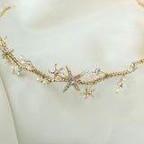 Starfish and Pearl Wedding Headpiece Headband