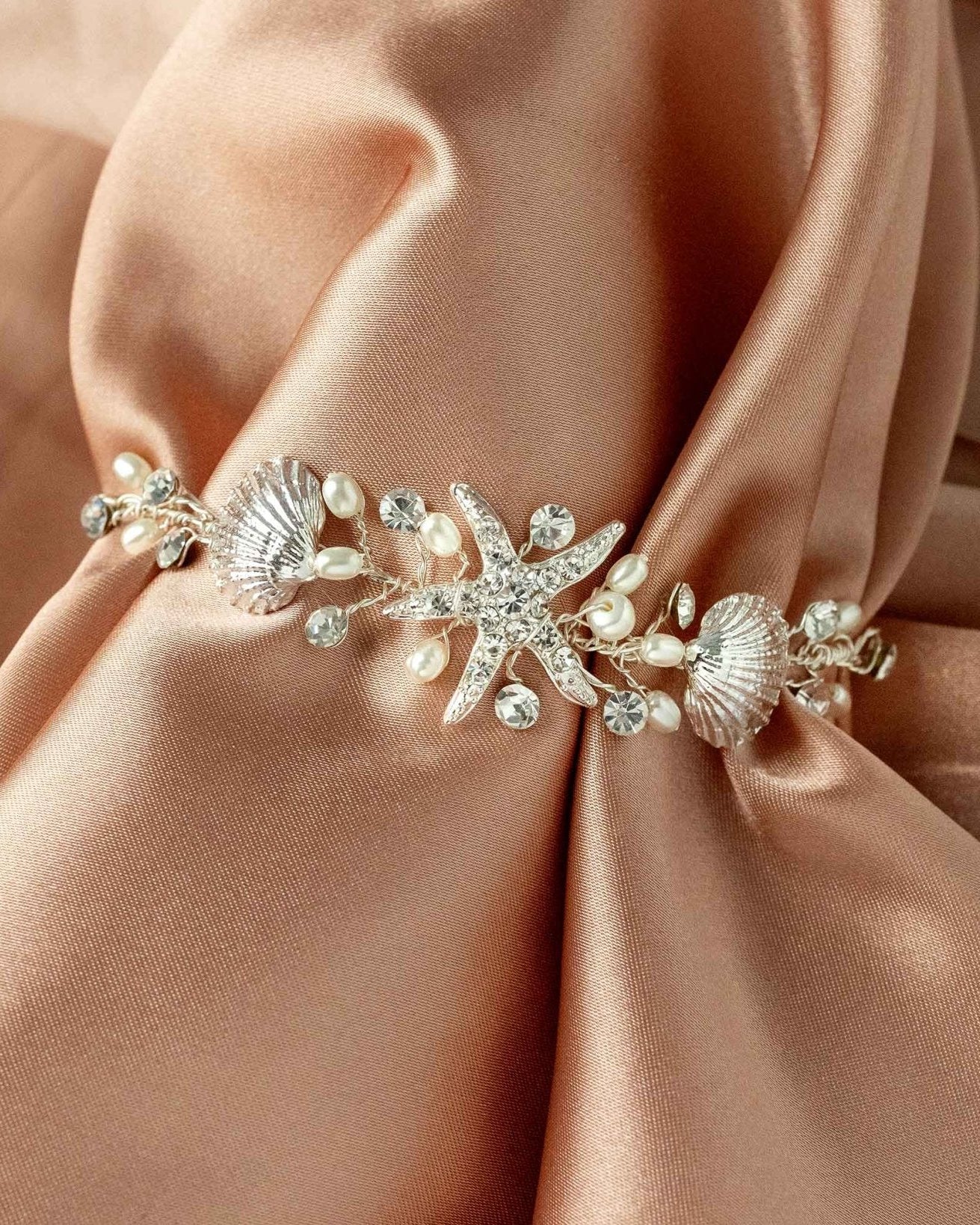 Starfish Bracelet with Shells and Pearls - Bracelet - Cassandra Lynne