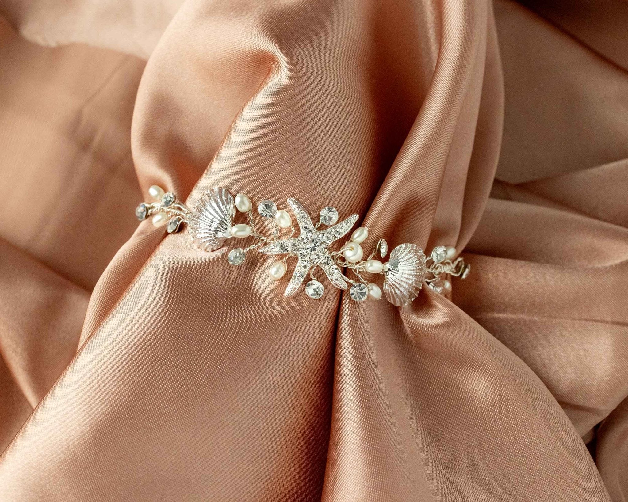 Starfish Bracelet with Shells and Pearls - Bracelet - Cassandra Lynne