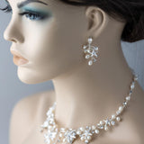 Starfish Wedding Necklace with Freshwater Pearls - Necklace Set - Cassandra Lynne