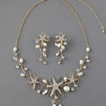 Starfish Wedding Necklace with Pearls - Necklace Set - Cassandra Lynne