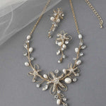 Starfish Wedding Necklace with Pearls - Necklace Set - Cassandra Lynne