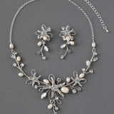 Starfish Wedding Necklace with Pearls - Necklace Set - Cassandra Lynne
