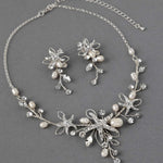 Starfish Wedding Necklace with Pearls - Necklace Set - Cassandra Lynne