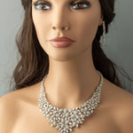 Glamorous Necklace and Earrings of Pear CZ