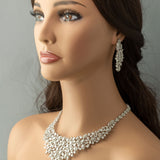Glamorous Necklace and Earrings of Pear CZ