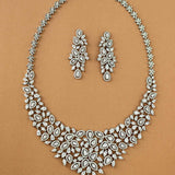 Glamorous Necklace and Earrings of Pear CZ Dubai Style