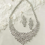 Glamorous Necklace and Earrings of Pear CZ Dubai Style