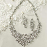 Glamorous Necklace and Earrings of Pear CZ Dubai Style