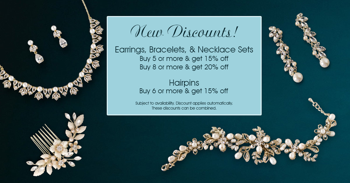 New discounts at Cassandra Lynne. Save on bridesmaids jewelry