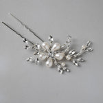 Teardrop Ivory Pearl Flower Hair Pin - Hair Pins - Cassandra Lynne