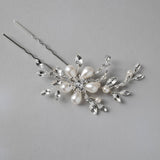 Teardrop Ivory Pearl Flower Hair Pin - Hair Pins - Cassandra Lynne