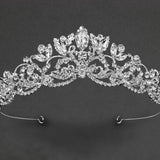 Wedding Tiara of Marquise Jewels and Crystal Beads