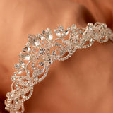 Wedding Tiara of Marquise Jewels and Crystal Beads