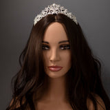 Wedding Tiara of Marquise Jewels and Crystal Beads