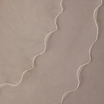 Two Layer Wavy Pencil Edge Bridal Veil Circle Cut - Cassandra Lynne