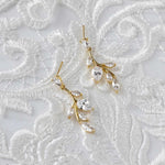 Vine CZ Bridal Earrings - Earrings - Cassandra Lynne